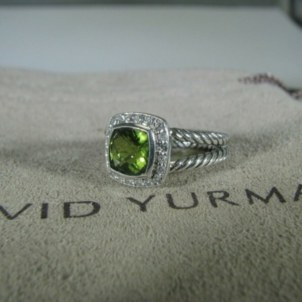 David Yurman Petite Albion Peridot Ring